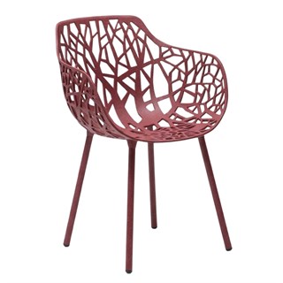Forest Autumn Red Armchair