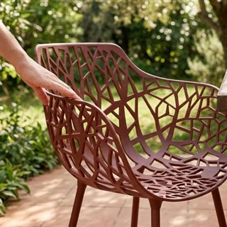 Forest Autumn Red Armchair