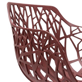 Forest Autumn Red Armchair
