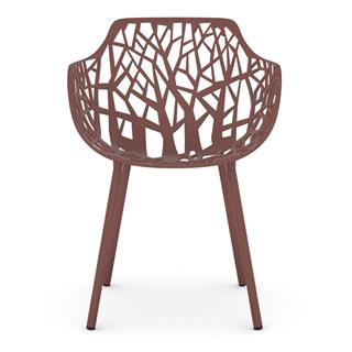 Fast Forest Terracotta Kollu Sandalye