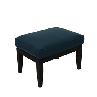 Forrest Wood Puf (60)-Fabric-Dayton 05 (Gold)-Base Black Oak-(FOSTPF060)