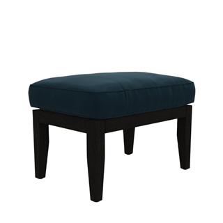 Forrest Wood Puf (60)-Fabric-Dayton 05 (Gold)-Base Black Oak-(FOSTPF060)