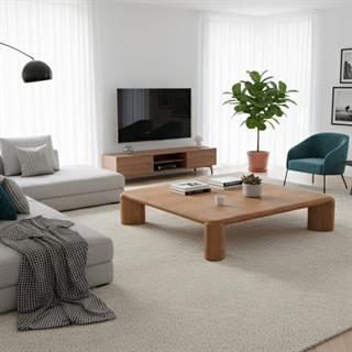 Meridiani Frank Tobacco Oak Low Coffee Table