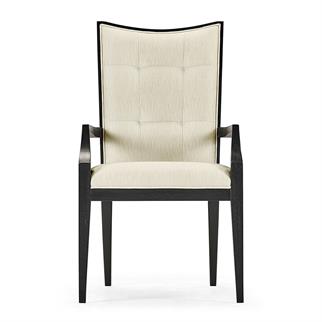 Jonathan Charles Fusion Ebonized Oak Dining Armchair