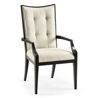 Jonathan Charles Fusion Ebonized Oak Dining Armchair