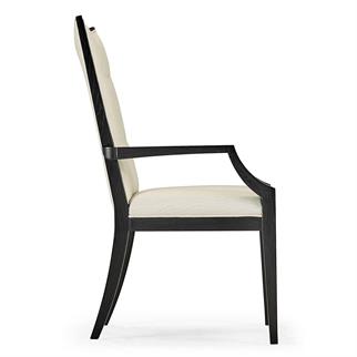 Jonathan Charles Fusion Ebonized Oak Dining Armchair