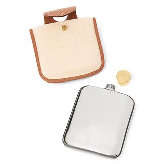 Ralph Lauren Garrett Leather Flask