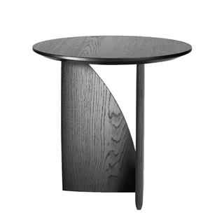 Geometric Oak Yan Sehpa-Black
