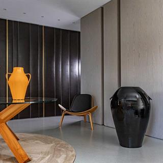 Giara Seramik Vazo - 40 cm - Nero Lucifero