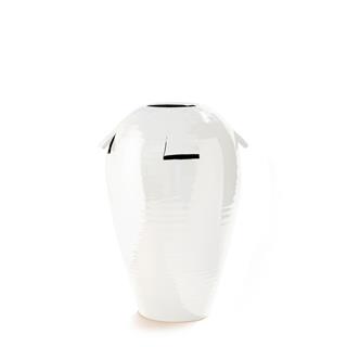 Giara Seramik Vazo - 60 cm - Bianco Angelo