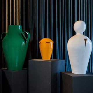 Giara Seramik Vazo - 60 cm - Giallo Aureo