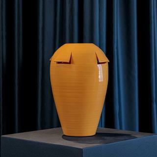 Giara Seramik Vazo - 60 cm - Giallo Aureo