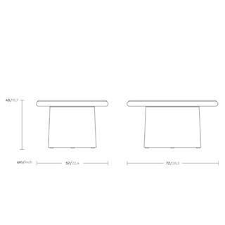 Kettal Giro Teak Grey Side Table