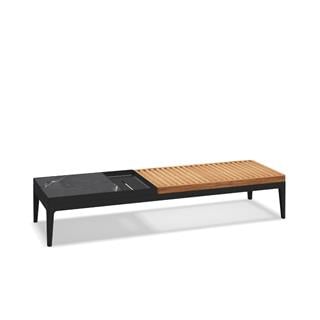 Gloster Grid Meteor Nero Coffee Table