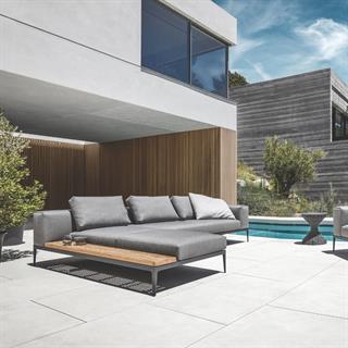 Gloster Grid Left/Right Module with Teak Table