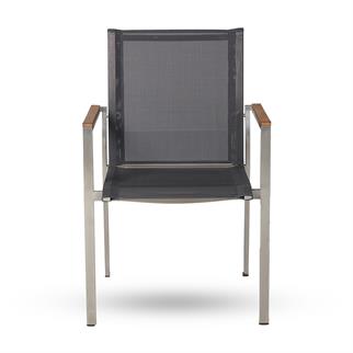 Hagen Kollu Sandalye - iskelet: Çelik - Kumaş: Carbon Grey