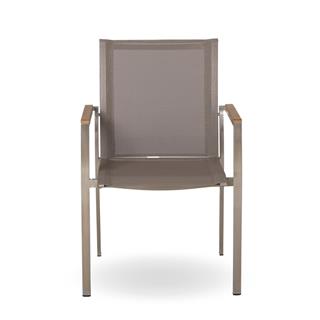 Hagen Kollu Sandalye - iskelet: Çelik - Kumaş: Taupe