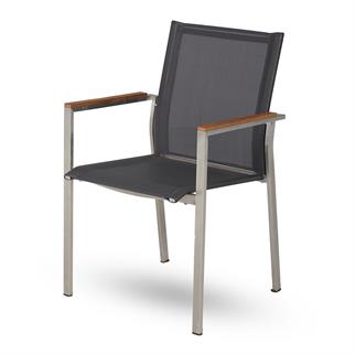 Hagen Kollu Sandalye - iskelet: Çelik - Kumaş: Carbon Grey