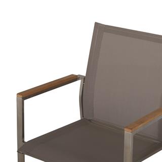 Hagen Kollu Sandalye - iskelet: Çelik - Kumaş: Taupe