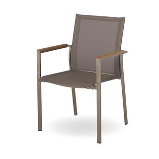 Hagen Kollu Sandalye - iskelet: Çelik - Kumaş: Taupe