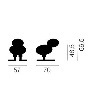 Happy Bird Abstract Plastic Bird-Curry-(1014C)