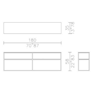 Meridiani Hardy Grey Stone Konsol