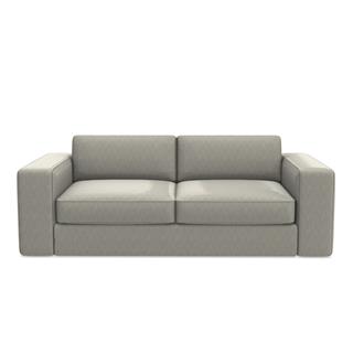 Harold Standart İkili Kanepe-Fabric Dover 01- (Silver)