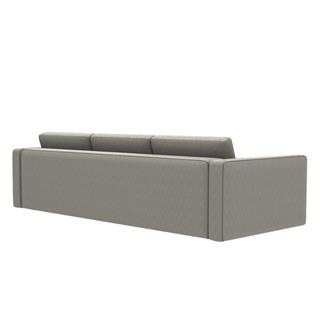 Harold Standart Üçlü Kanepe-Fabric Dover 01- (Silver)