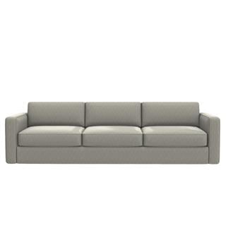 Harold Standart Üçlü Kanepe-Fabric Dover 01- (Silver)