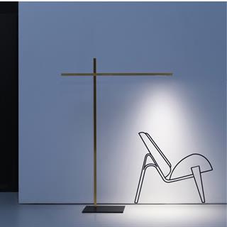Davide Groppi Hashi Matt Gold Floor Lamp