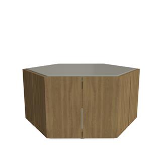 Hexagon Teak  Orta Sehpa - Top Linen (L10) - 69 cm