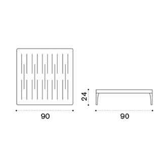 Ethimo Infinity Warm White Orta Sehpa