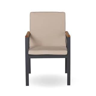 Trica Anthracite Teak Detay Bahçe Sandalyesi