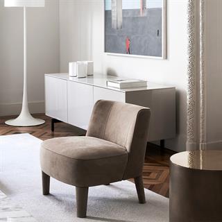 Isabelle Tekli Koltuk-Legs Covered-Fabric Bago 01-(Silver)-(ISAPOL70)