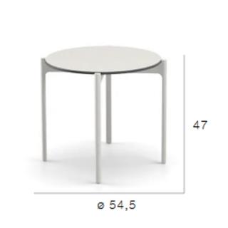 Dedon Izon Lipari Yuvarlak Yan Sehpa