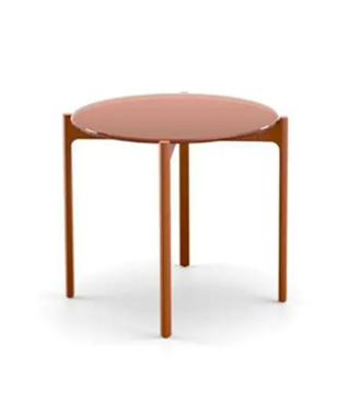 Dedon Izon Terracotta Yuvarlak Yan Bahçe Sehpası