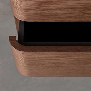 Jasper Yazı Masası-Base Matt Black Metal-Top Oak Tobacco