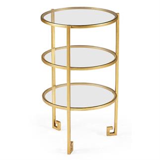 Jonathan Charles Jc Edited Üç Katlı Yuvarlak Yan Sehpa