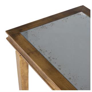 Jonathan Charles Modern Luxe Gold Antiqued Yan Sehpa