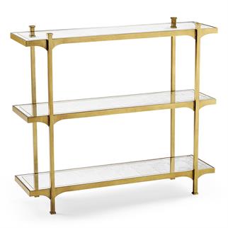 Jonathan Charles Modern Gold Shelf