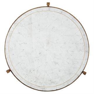 Jonathan Charles Modern Luxe Gilded Iron Side Table