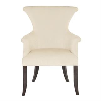 Bernhardt Jet Set Cream Upholstered Armchair