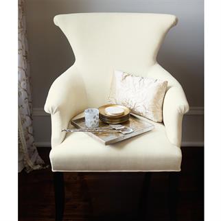 Bernhardt Jet Set Cream Upholstered Armchair