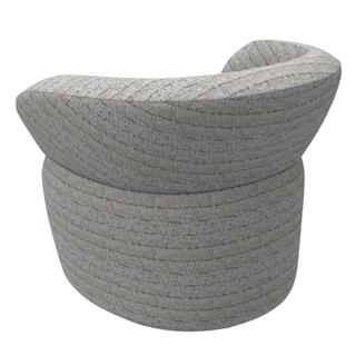 Meridiani Josephine Osaka Beige Swivel Armchair