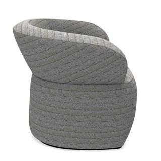 Meridiani Josephine Osaka Beige Swivel Armchair