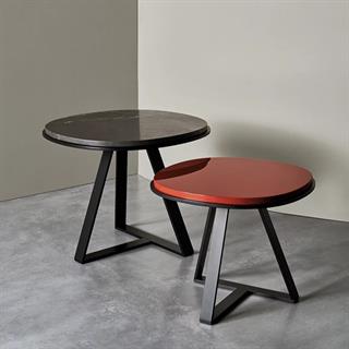 Judd Yan Sehpa (60)-Base Bronzed Brass-Top Glossy Putty Lacquer- (JUDDTB60)