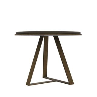 Judd Yan Sehpa (60)-Base Bronzed Brass-Top Glossy Putty Lacquer- (JUDDTB60)