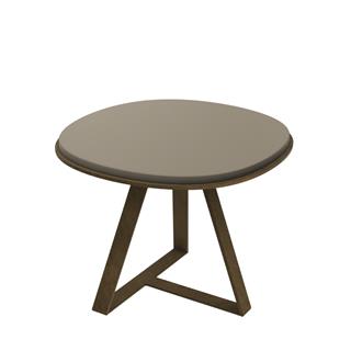 Judd Yan Sehpa (60)-Base Bronzed Brass-Top Glossy Putty Lacquer- (JUDDTB60)