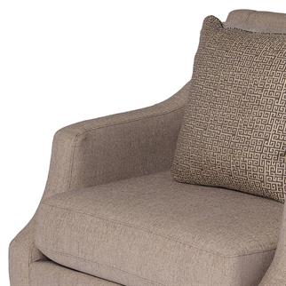 Bauhaus Greek Key Charcoal Koltuk