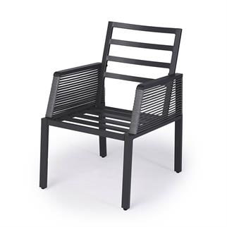 Nuu Garden Kuta Anthracite Dining Chair with Arms